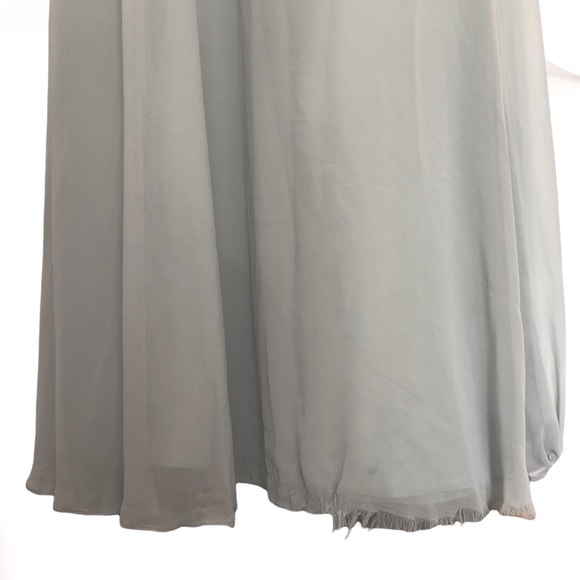 David’s Bridal Long Chiffon Bridesmaid Dress - Picture 4 of 5